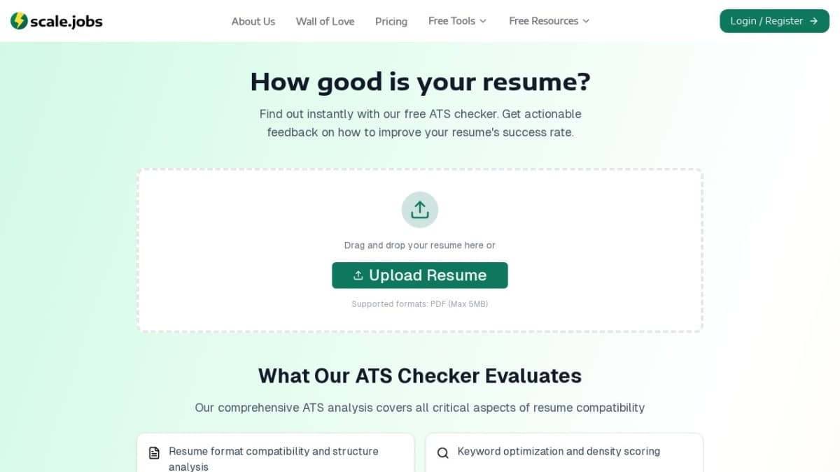 ATS Resume Score Checker