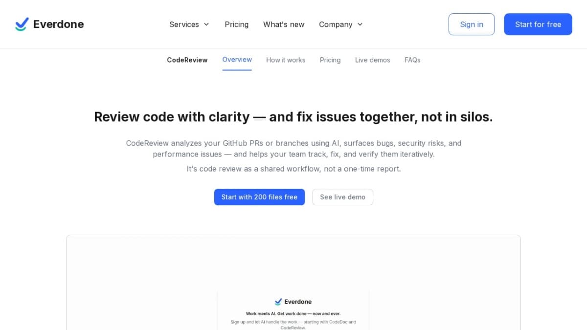 Everdone CodeReview