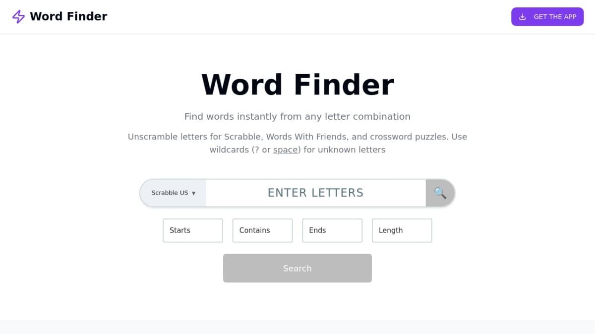 Word Finder App