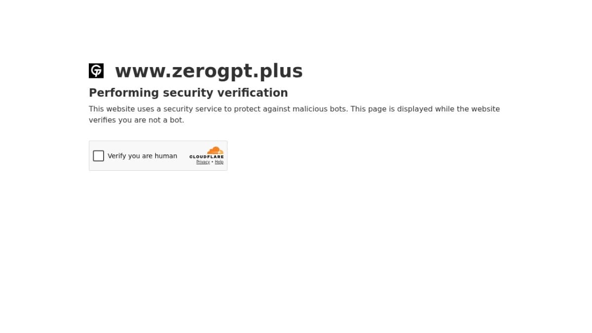 ZeroGPT Plus