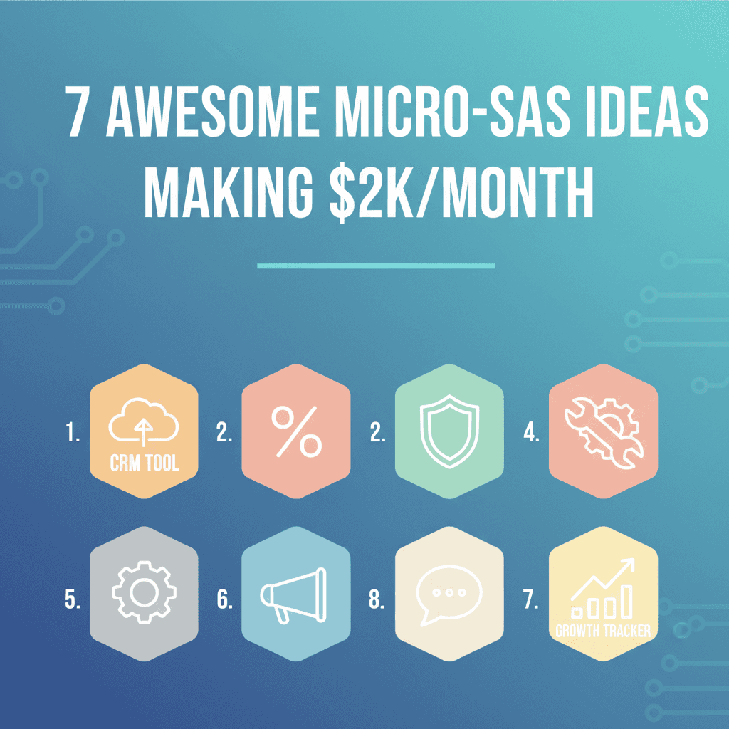 7 Awesome Micro-SaaS Ideas Making $2k/Month