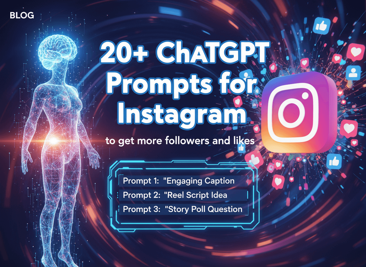 20+ ChatGPT Prompts for Instagram to get more followers and likes