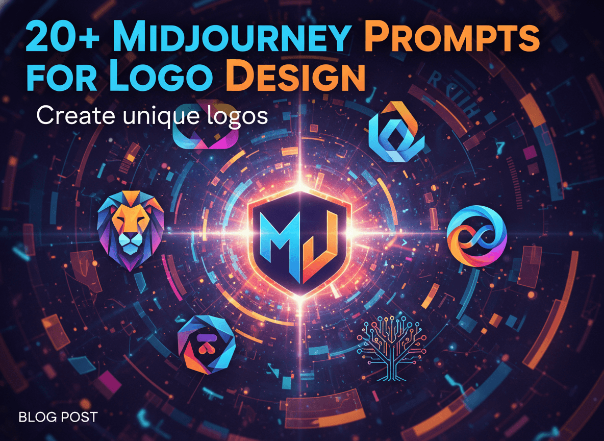 20+ Midjourney Prompts for Logo Design: Create unique logos