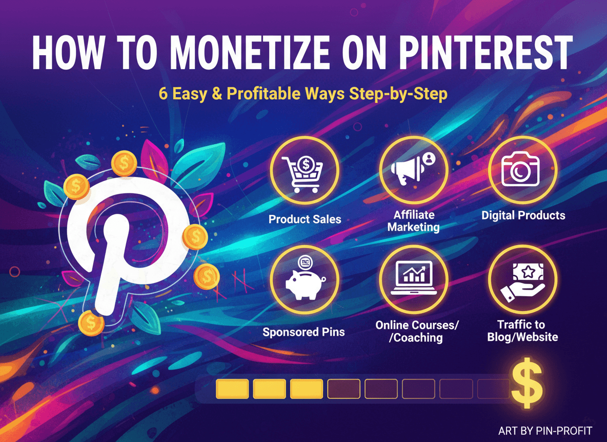 How to monetize on Pinterest: 6 Easy and Profitable Ways Step by Step