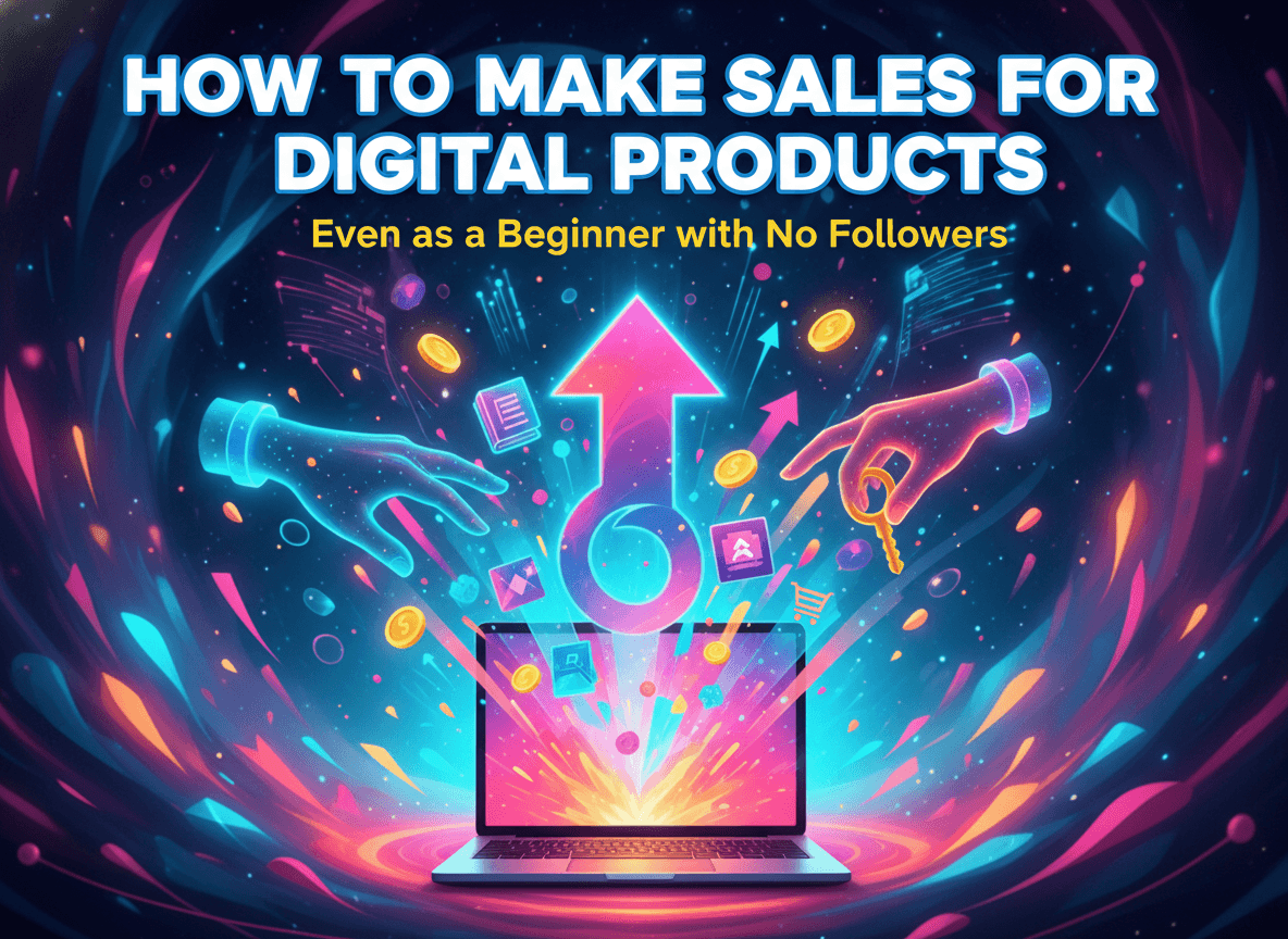How to Make Sales for Digital Products even as a beginner with no followers